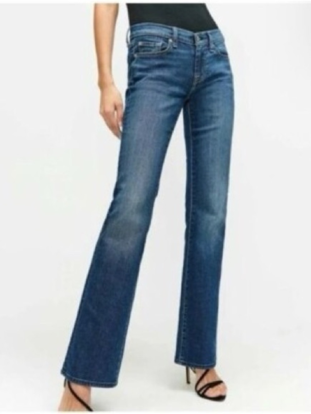 7 For All Mankind Women’s Bootcut Dark Wash Denim Jeans Size 28